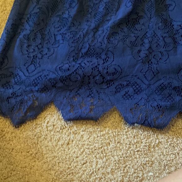 For love and lemons sapphire take a holiday lace halter dress xs - Picture 6 of 8